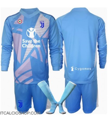 Juventus Portiere Terza Maglia Bambino 2024-25 Manica Lunga (+ Pantaloni corti)